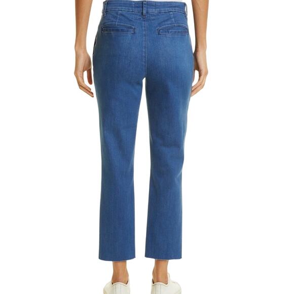 Frank & Eileen Womens Wicklow Jeans Trouser Style Raw Hem Stretch Denim Size 6 - Picture 2 of 11